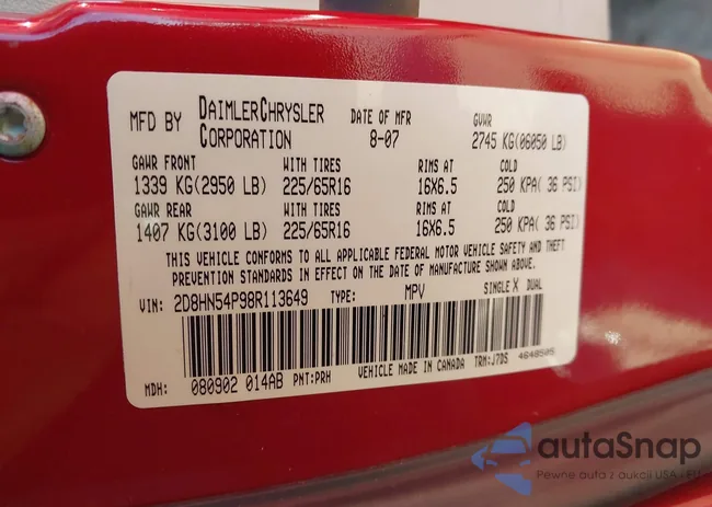 2D8HN54P98R113649: 44204730