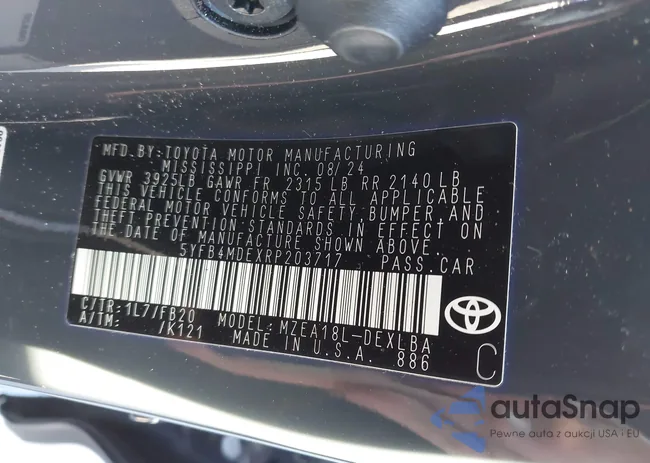 5YFB4MDEXRP203717: 44204759