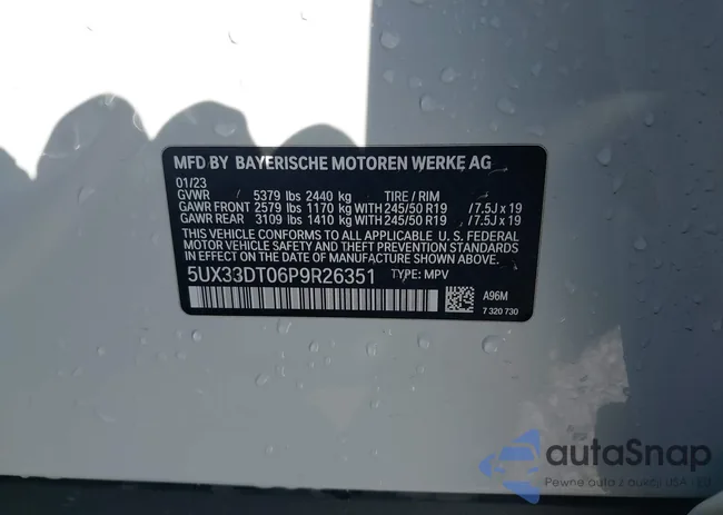 5UX33DT06P9R26351: 44204865