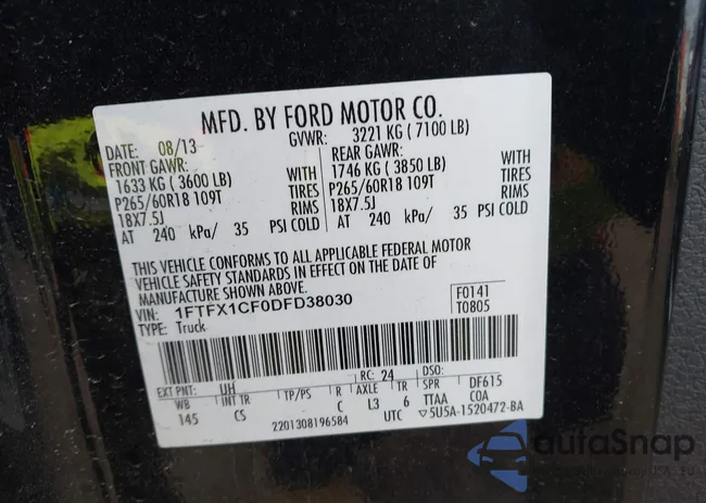 1FTFX1CF0DFD38030: 44204976