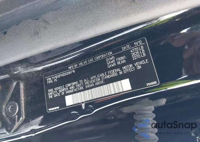 YV1612FH2D2206716: 44204994