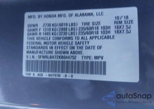 5FNRL6H72KB044752: 44204110