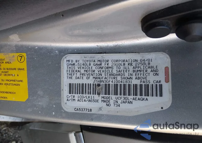 JTHBN30F410041831: 44204183