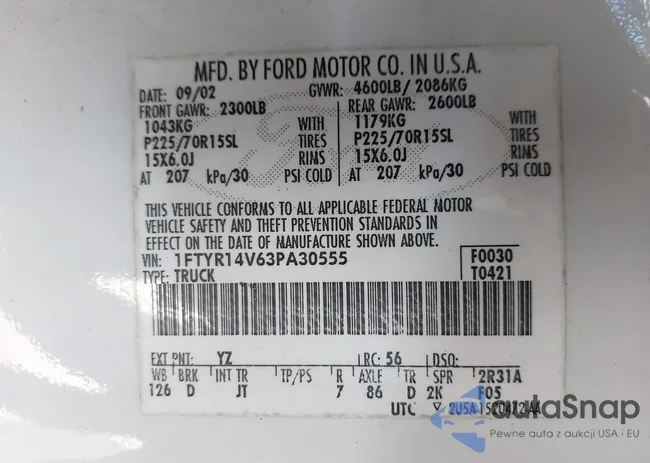 1FTYR14V63PA30555: 44204202