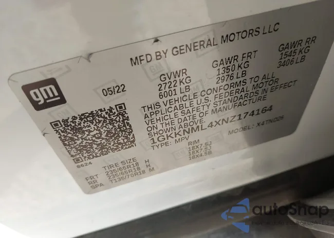 1GKKNML4XNZ174164: 44204209