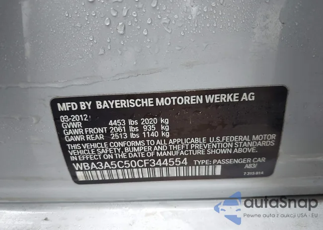 WBA3A5C50CF344554: 44204255