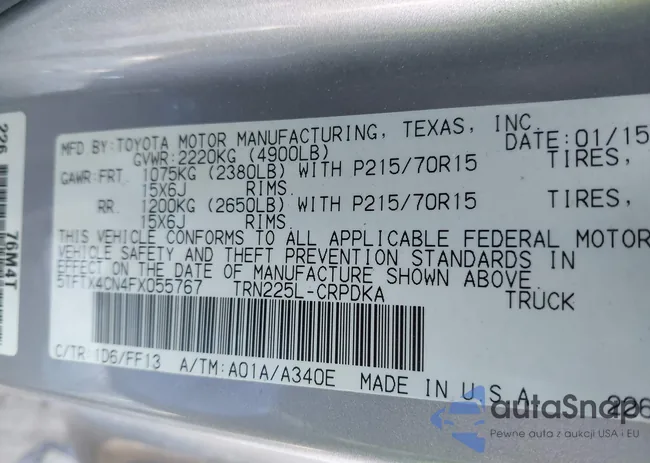 5TFTX4CN4FX055767: 44204326