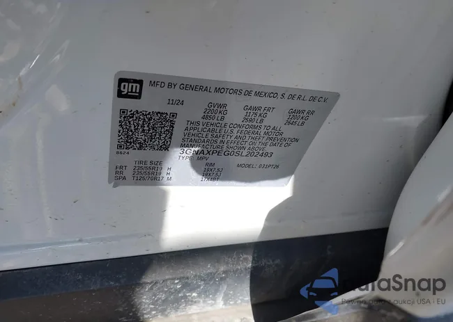 3GNAXPEG0SL202493: 44204364