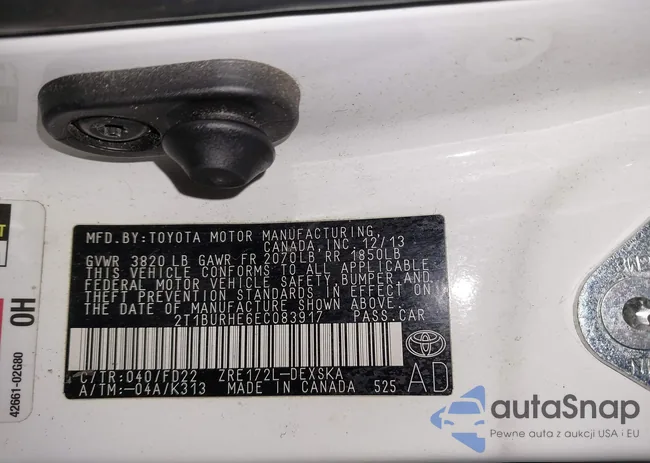 2T1BURHE6EC083917: 44204379