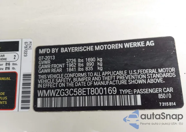 WMWZG3C58ET800169: 44204389