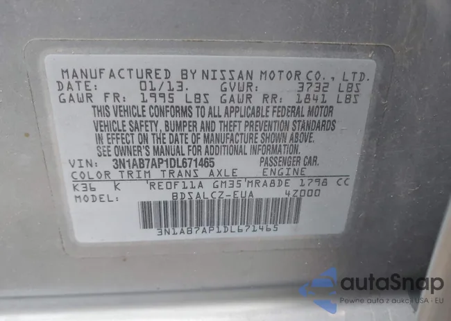 3N1AB7AP1DL671465: 44205453