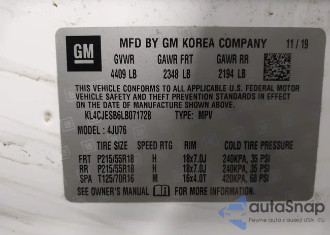 KL4CJESB6LB071728: 44205529