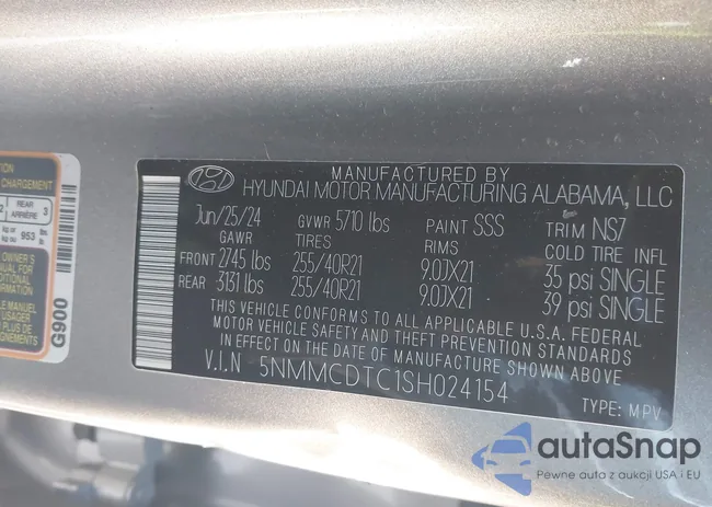 5NMMCDTC1SH024154: 44205681