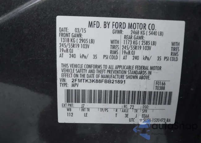 2FMTK3K88FBB21891: 44205686