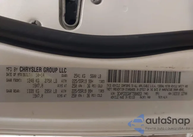 3C4PDDEG0FT580653: 44205692