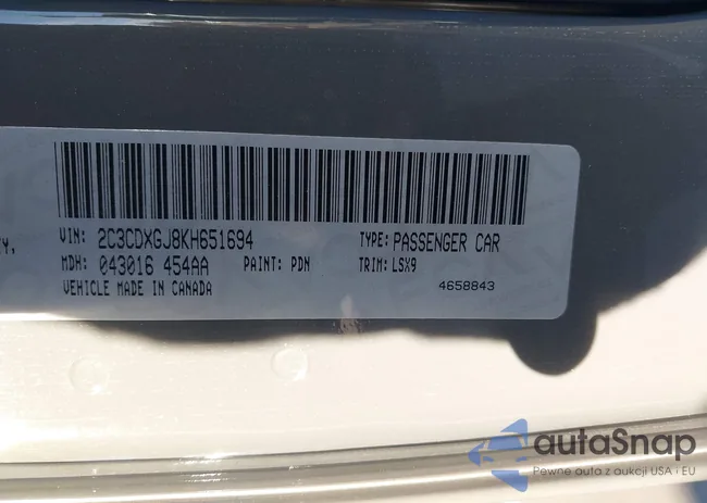 2C3CDXGJ8KH651694: 44205743