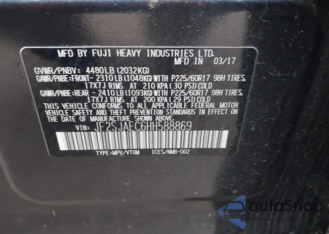 JF2SJAEC6HH588869: 44205864