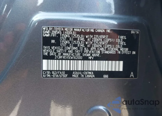 2T3RFREV5EW162000: 44205943