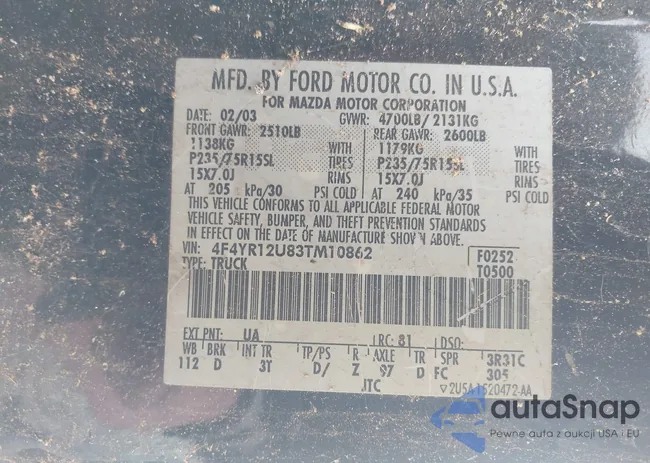 4F4YR12U83TM10862: 44205975