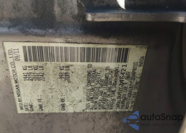 1N4AL2AP1CC146421: 44205020