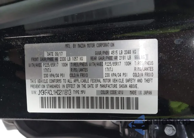 JM3KFACL1H0211813: 44205067