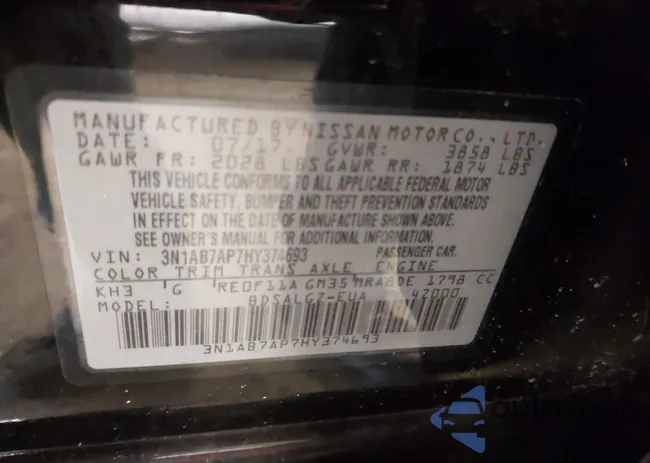 3N1AB7AP7HY374693: 44205099