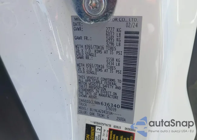 1N6ED1CL9RN636340: 44205145