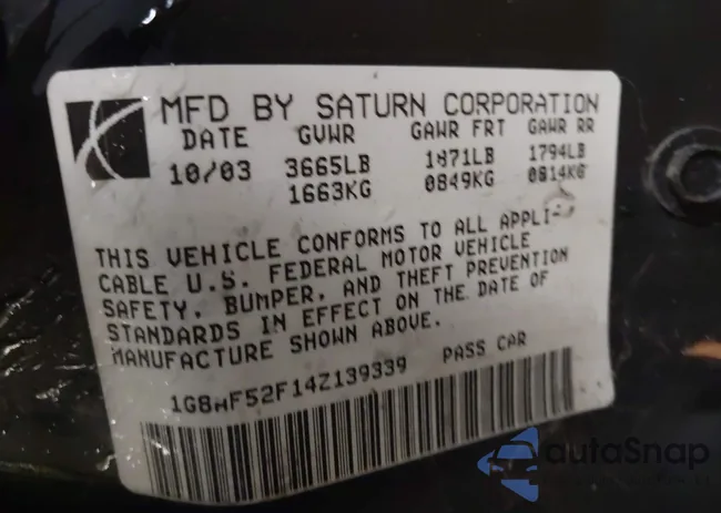 1G8AF52F14Z139339: 44205150