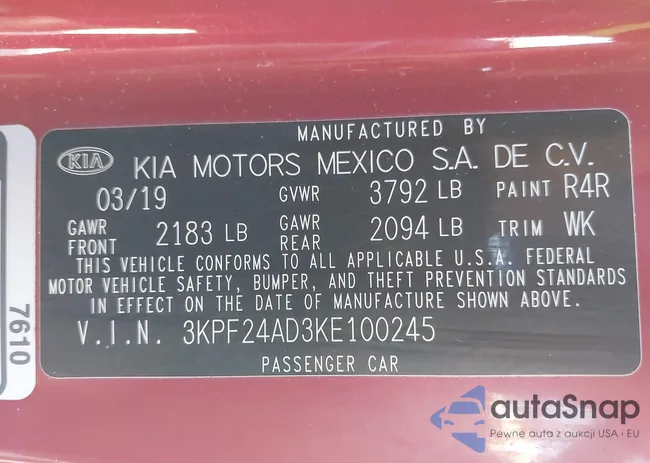 3KPF24AD3KE100245: 44205185