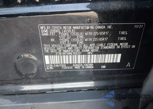 2T3K1RFV4MC166327: 44205196