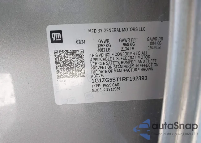 1G1ZG5ST1RF192393: 44205238