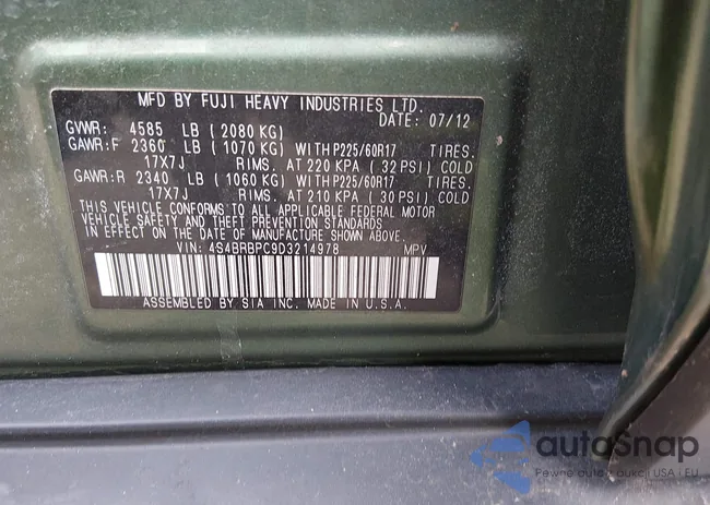 4S4BRBPC9D3214978: 44205389