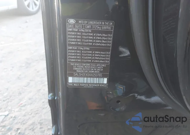 SALSH2E43AA250765: 44206415