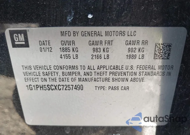 1G1PH5SCXC7257490: 44206467