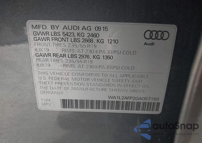 WA1L2AFP2GA057199: 44206550