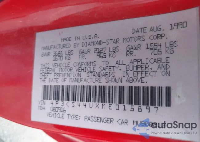 4P3CS44UXME015897: 44206596