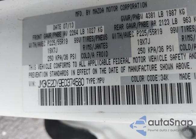 JM3KE2DY9E0374580: 44206650