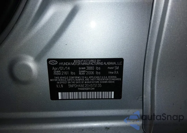 5NPDH4AE2EH515135: 44206744