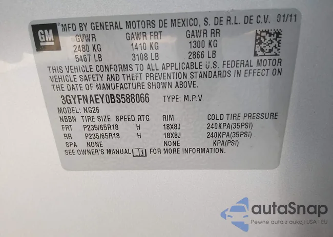 3GYFNAEY0BS588066: 44206802