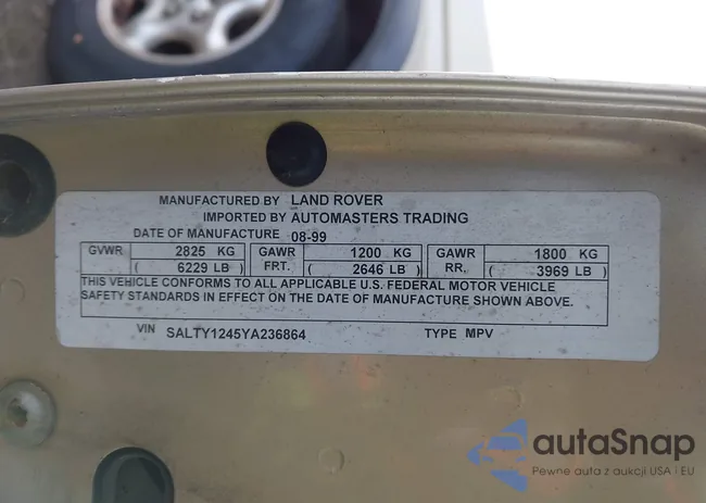 SALTY1245YA236864: 44206837