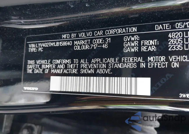 LYV402TM1JB158640: 44206081