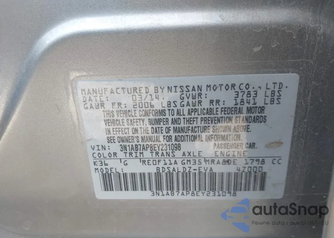 3N1AB7AP8EY231098: 44206144