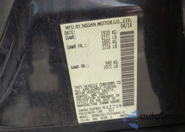 1N4AL3AP8EC412719: 44206193