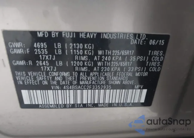 4S4BSACC2F3352935: 44206264