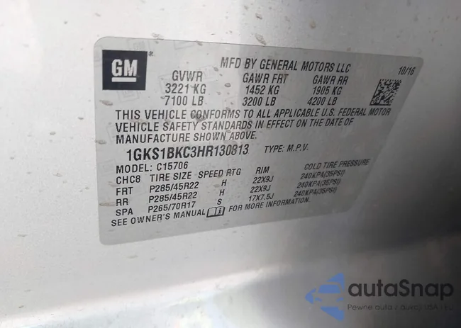 1GKS1BKC3HR130813: 44206298