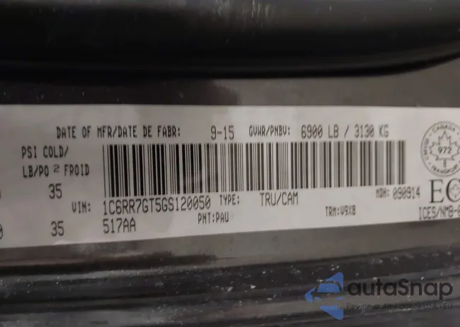 1C6RR7GT5GS120050: 44206341