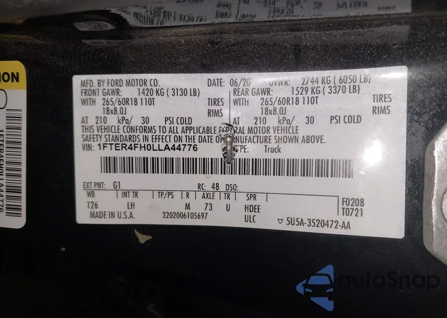 1FTER4FH0LLA44776: 44207426