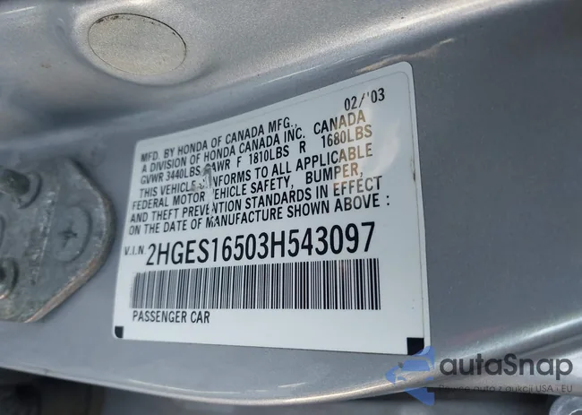 2HGES16503H543097: 44207529