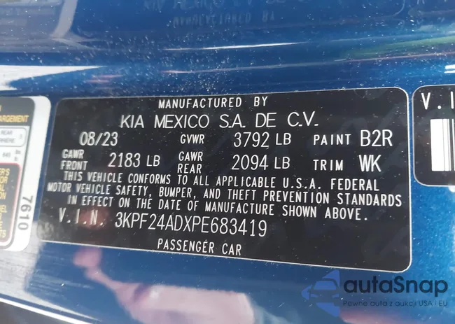 3KPF24ADXPE683419: 44207609