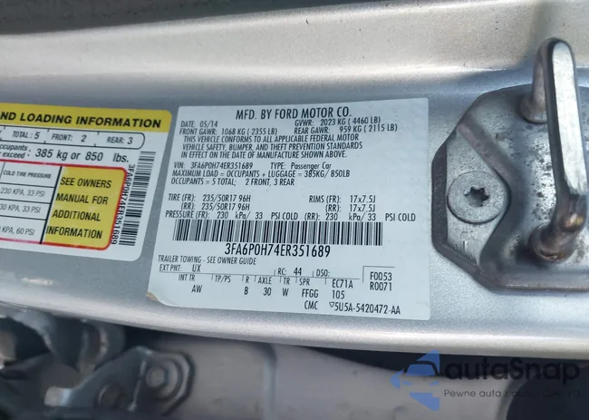 3FA6P0H74ER351689: 44207610